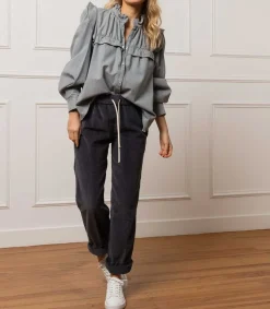 Outlet Baskets Purestar Cuir Blanc Noir Femme Baskets