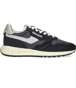 New Baskets Reelwind Nylon Et Daim Noir Femme Baskets