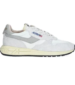 Outlet Baskets Reelwind Nylon Et Daim Blanc Femme Baskets