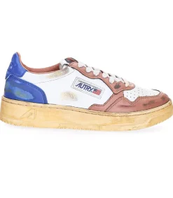 Baskets Super Vintage Low Blue Et Cafe Femme Baskets