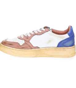 Baskets Super Vintage Low Blue Et Cafe Femme Baskets