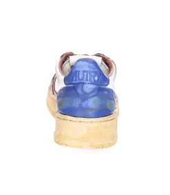 Baskets Super Vintage Low Blue Et Cafe Femme Baskets