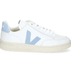 New Baskets V-12 Leather Extra-White/Steel Femme Baskets