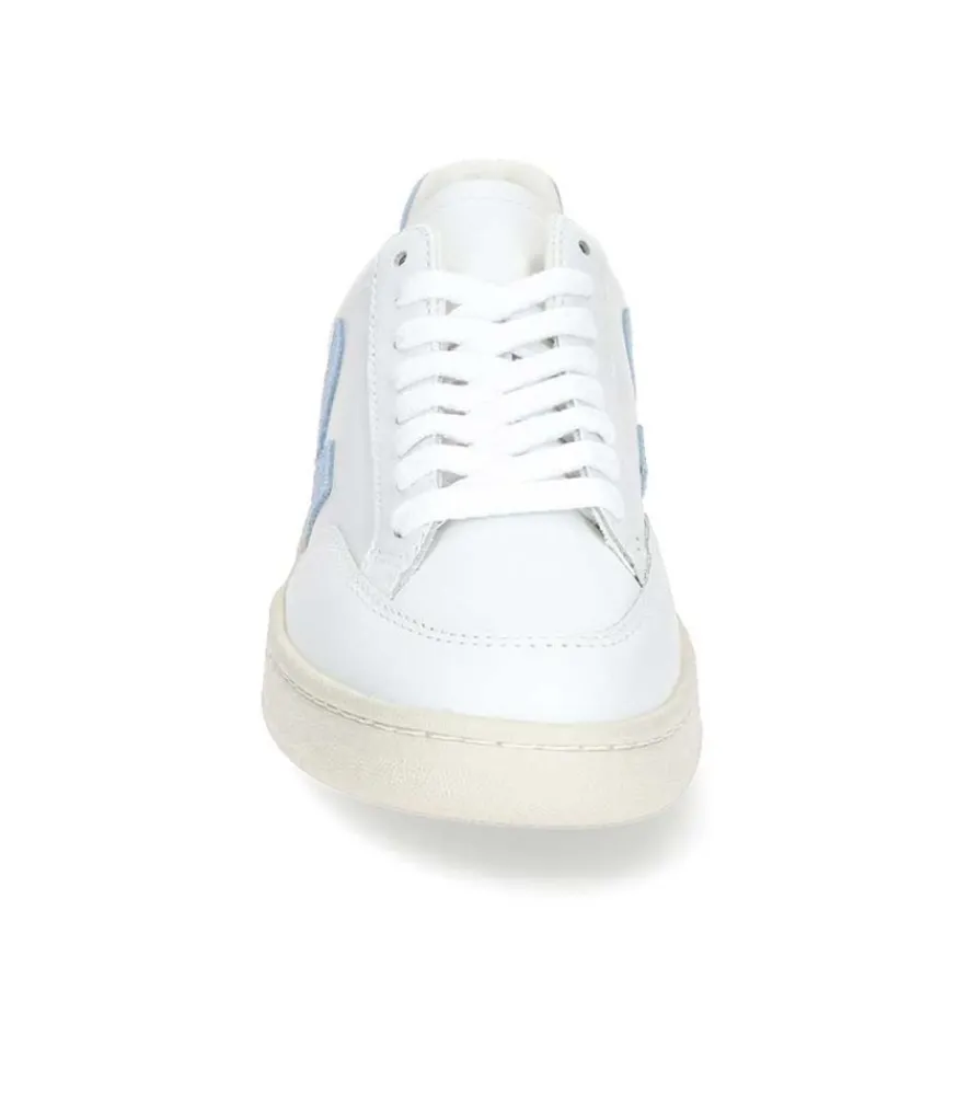 New Baskets V-12 Leather Extra-White/Steel Femme Baskets