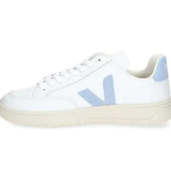 New Baskets V-12 Leather Extra-White/Steel Femme Baskets