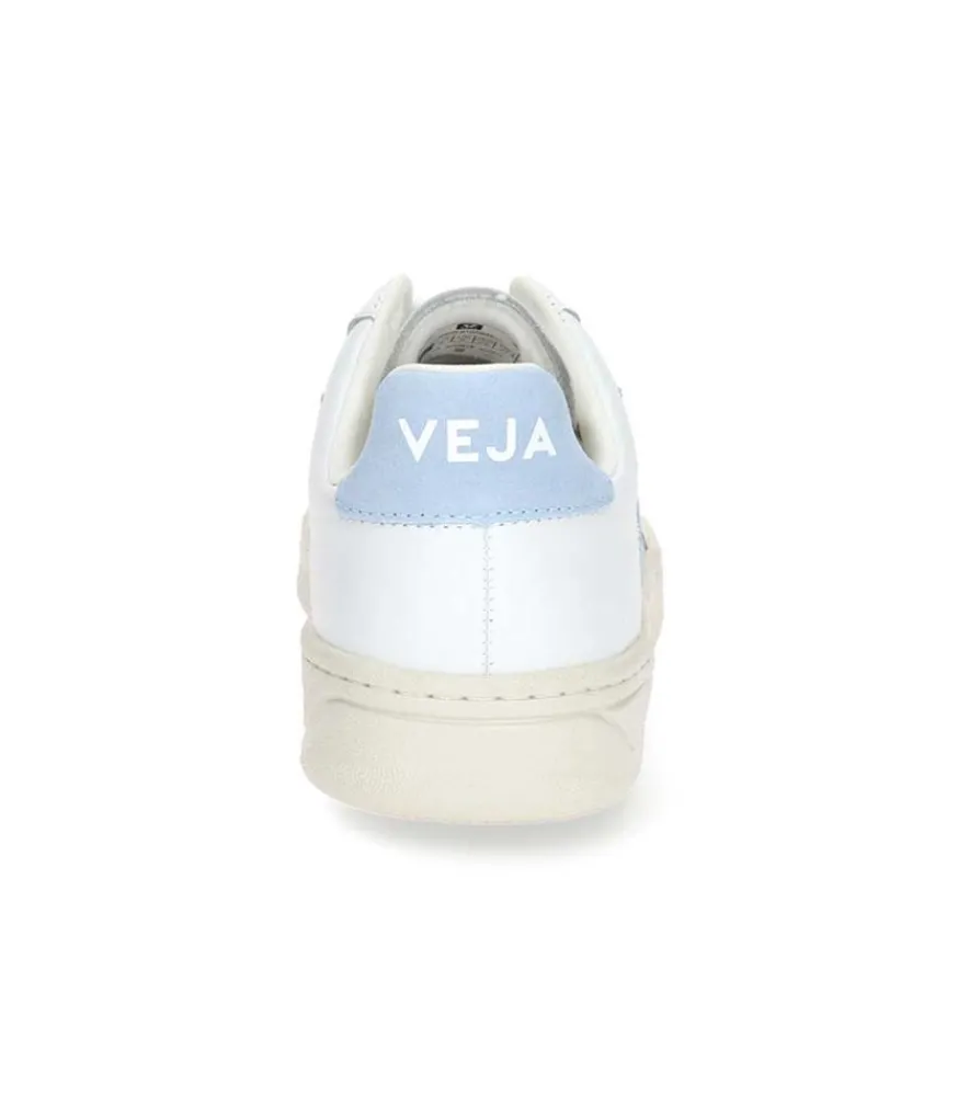 New Baskets V-12 Leather Extra-White/Steel Femme Baskets