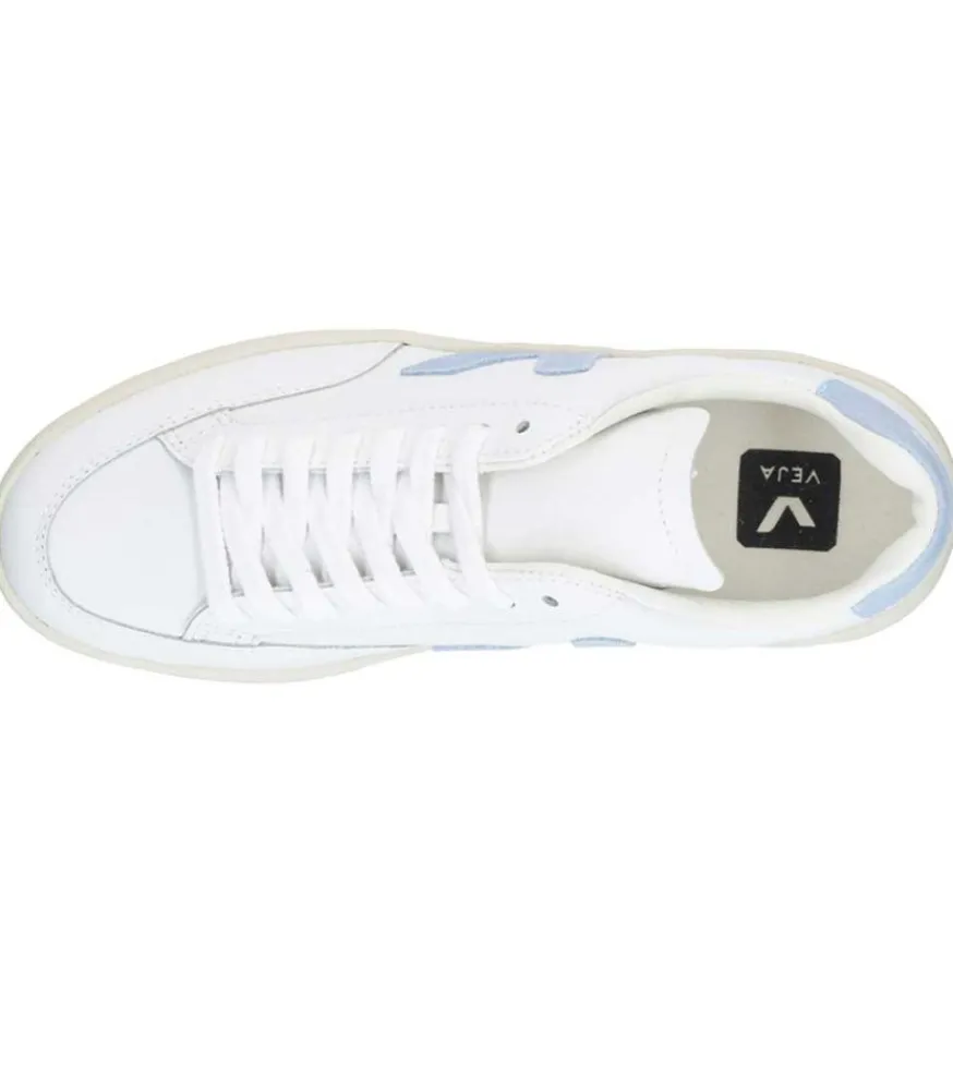 New Baskets V-12 Leather Extra-White/Steel Femme Baskets