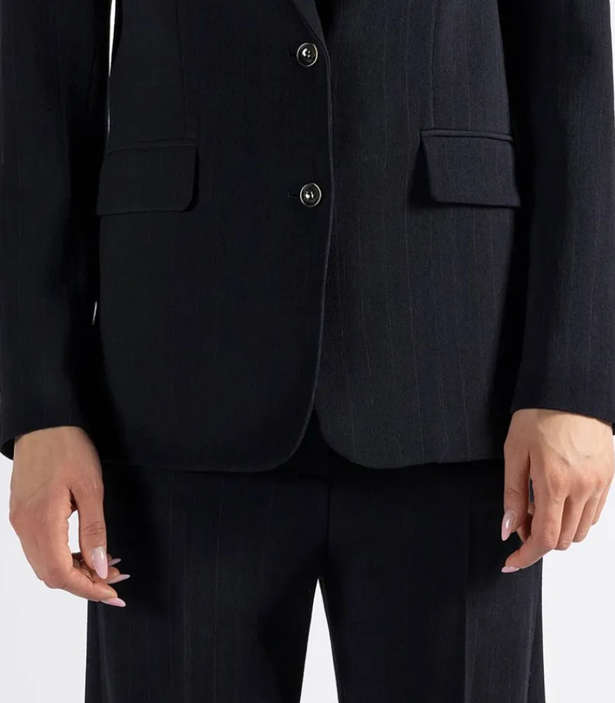 New Blazer Ambra Navy Blue Femme Manteaux & Vestes