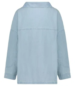 Best Blouse Bianca Punk Ciel Femme Hauts