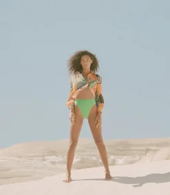 Online Blouse Manches Ballons Dancing Wood Orange Femme Hauts