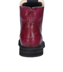 Clearance Boots A Lacets Ele Bordeaux Femme Boots & Bottines
