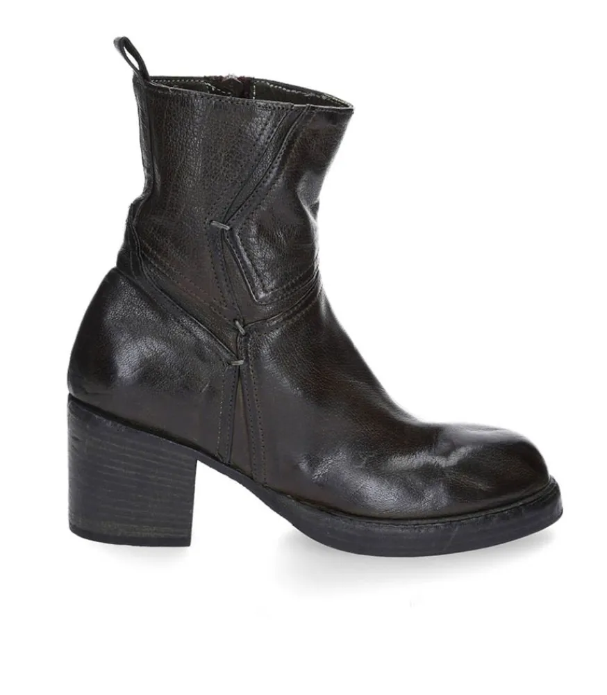 Hot Boots Avec Empiecements En Cuir Kaki Femme Boots & Bottines