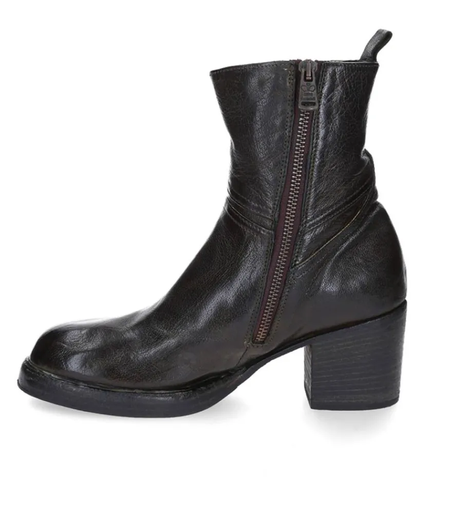 Hot Boots Avec Empiecements En Cuir Kaki Femme Boots & Bottines