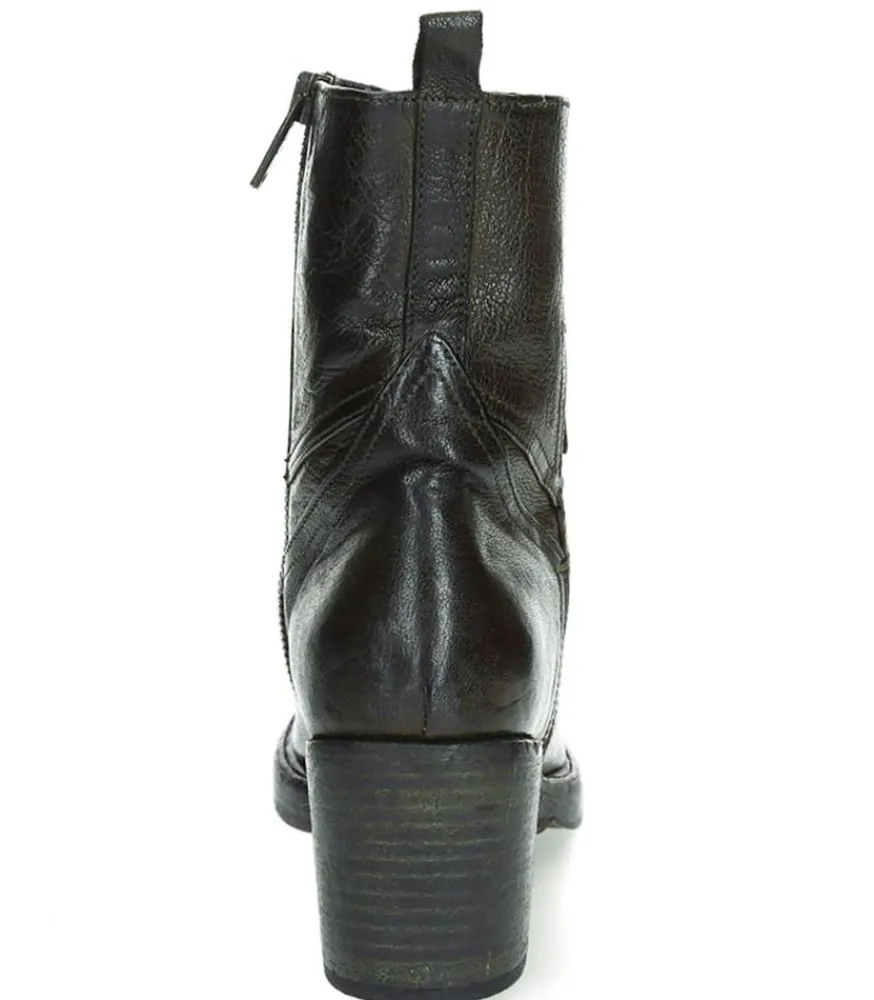 Hot Boots Avec Empiecements En Cuir Kaki Femme Boots & Bottines