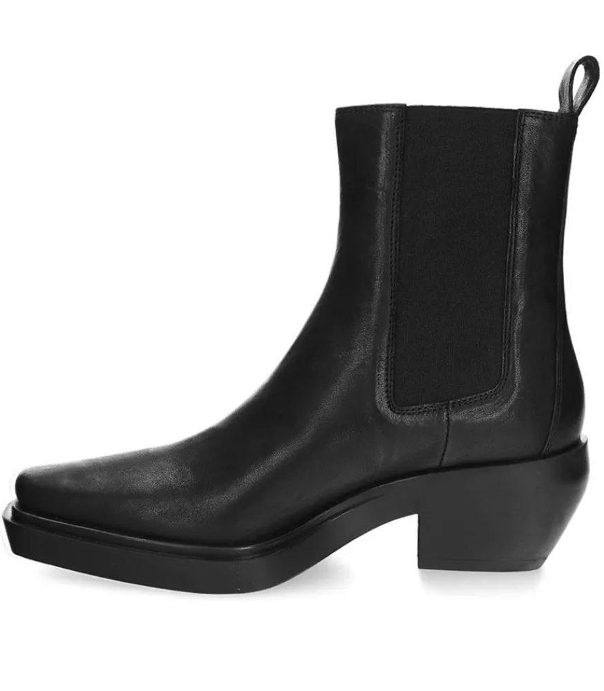 Sale Boots Chealsea Lamb Black Femme Boots & Bottines