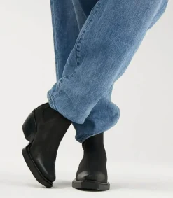 Sale Boots Chealsea Lamb Black Femme Boots & Bottines