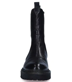 Hot Boots Chelsea Monastero En Cuir Kaki Femme Boots & Bottines