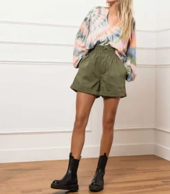 Hot Boots Chelsea Monastero En Cuir Kaki Femme Boots & Bottines