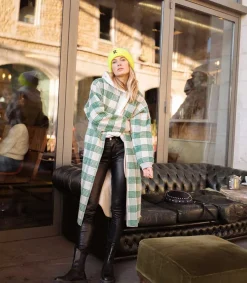 Hot Boots Chelsea Monastero En Cuir Kaki Femme Boots & Bottines