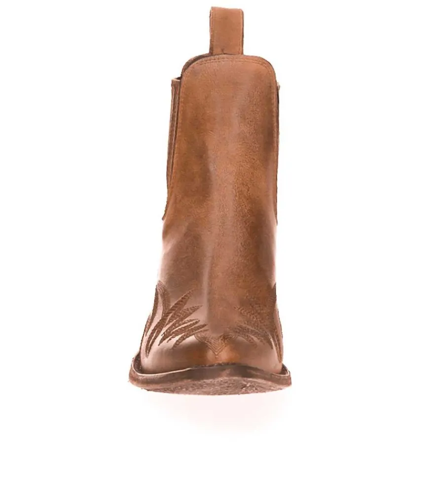 Outlet Boots Gaucho Long Stitch Tan Porto Cow X Jane De Boy Femme Boots & Bottines