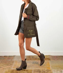 Outlet Boots Gaucho Long Stitch Grey X Jane De Boy Femme Boots & Bottines