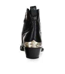 Outlet Boots Maya Becerro Negro Femme Boots & Bottines