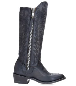 Outlet Boots Santiag Razz 13 Beige Black Rustik Femme Boots & Bottines