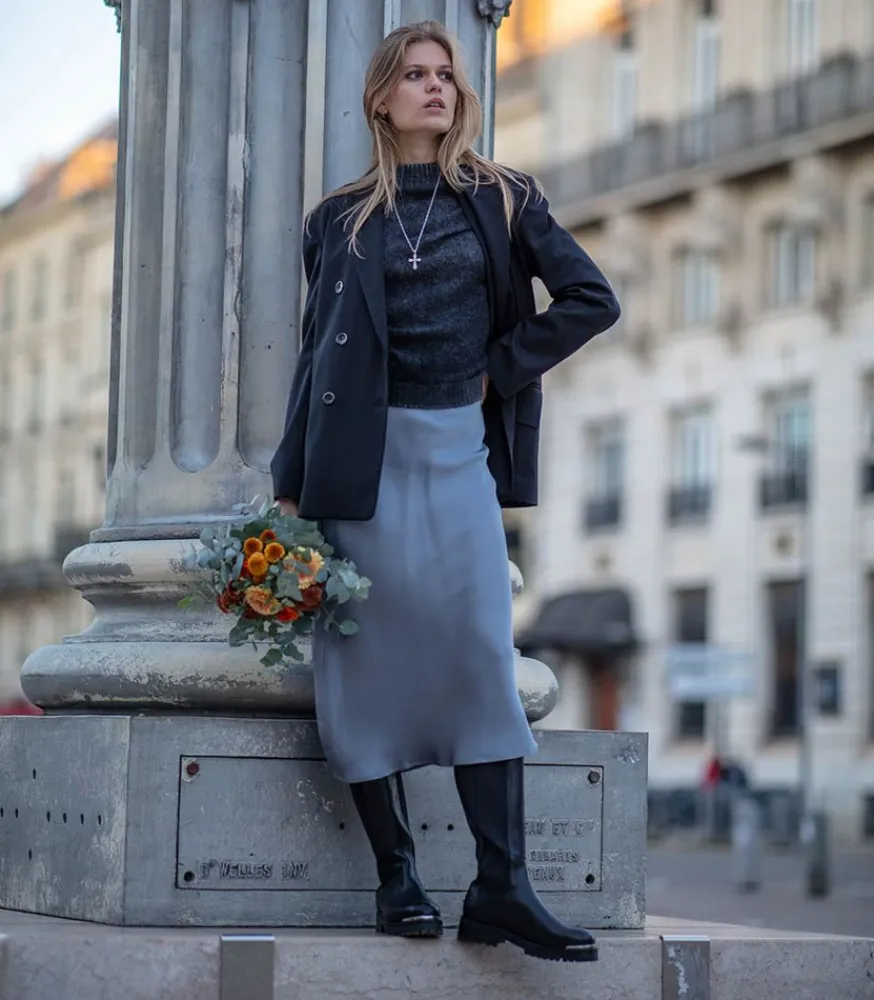 Bottes Noir Tall Justine Femme Boots & Bottines