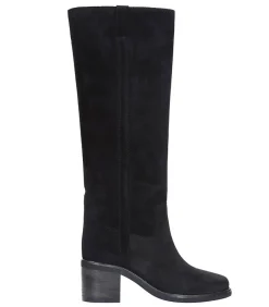 Clearance Bottes Veau Velours Seenia Black Femme Boots & Bottines