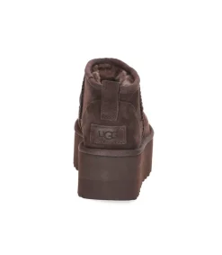 Clearance Bottines Classic Ultra Mini Plateforme Burnt Cedar Femme Boots & Bottines