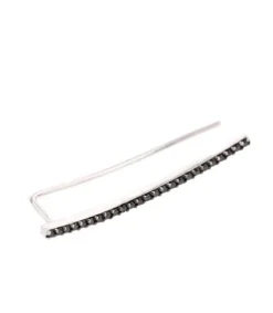 Online Boucle Barette Or Blanc Diamant Noir Femme Boucles D'Oreilles