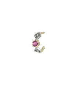 Online Boucle D'Oreille Adele N°1 Saphir Rose Femme Boucles D'Oreilles
