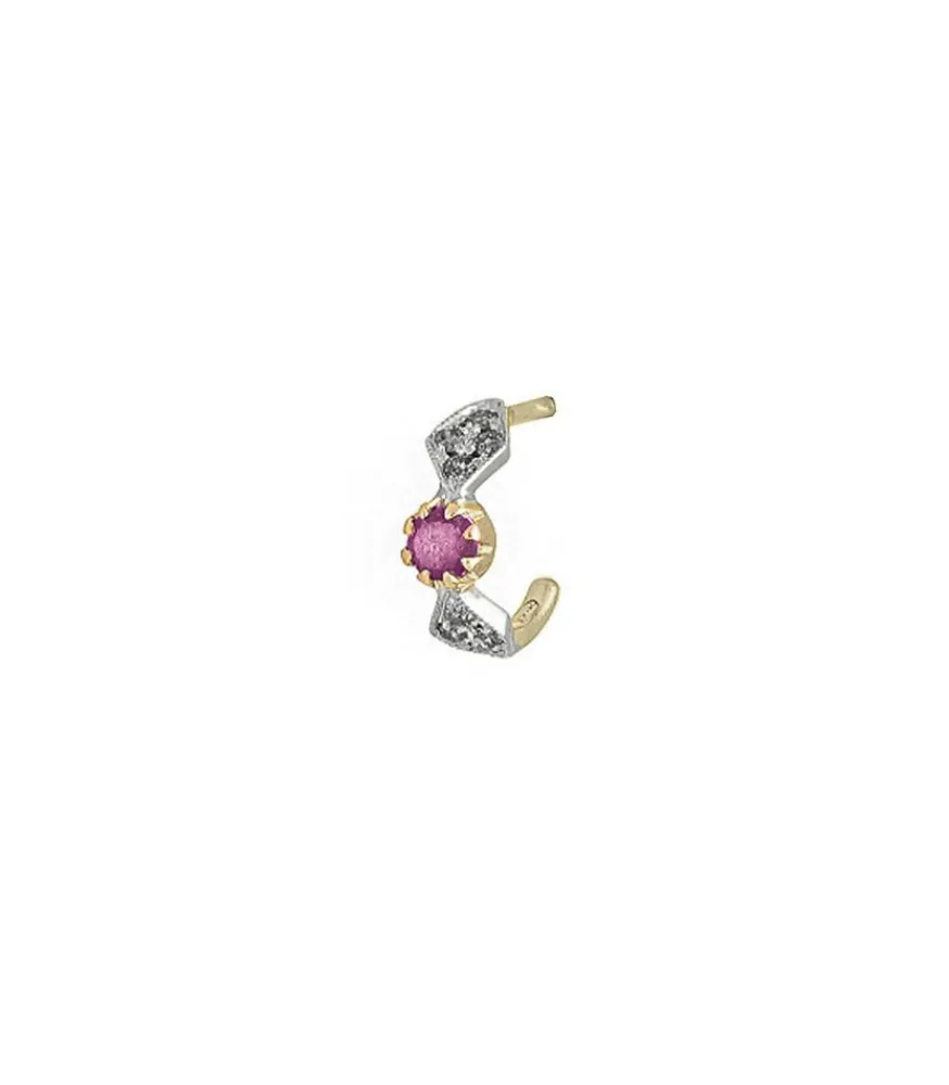 Online Boucle D'Oreille Adele N°1 Saphir Rose Femme Boucles D'Oreilles