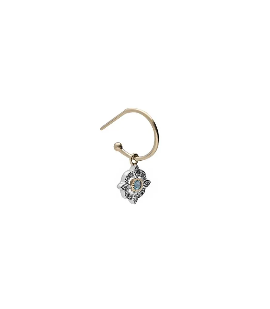 New Boucle D'Oreille Bettina London Blue Topaz Femme Boucles D'Oreilles