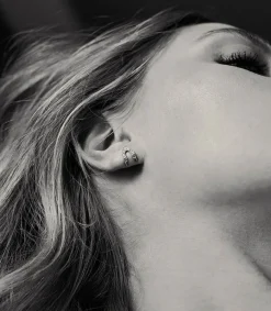 Boucle D'Oreille Metropolis Or Blanc Et Diamants Femme Boucles D'Oreilles