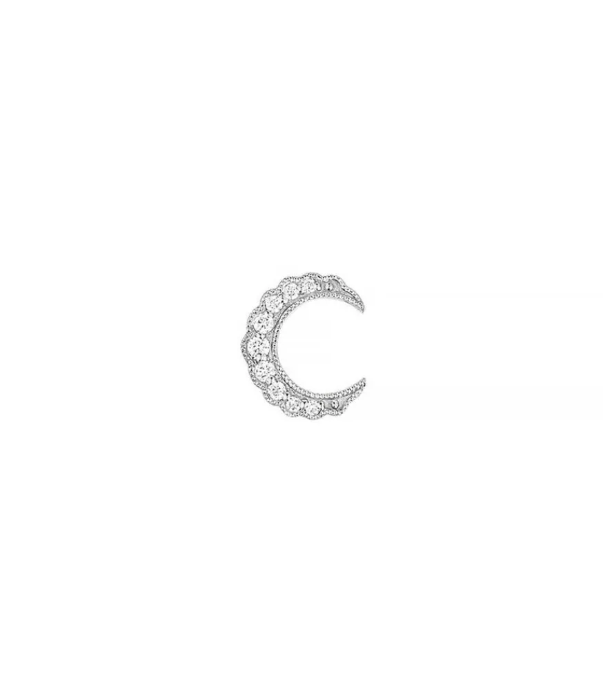 Discount Boucle D'Oreille Moonlight Or Blanc Femme Boucles D'Oreilles