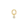 Hot Boucle D'Oreille Puce Dunaway Or Jaune Et Diamants Femme Boucles D'Oreilles
