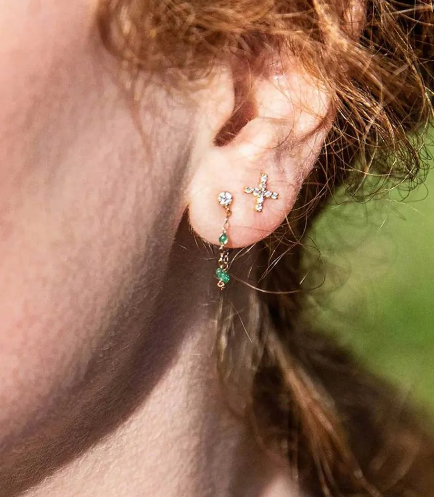 Online Boucles D'Oreilles Gigi Supreme Or Jaune Femme Boucles D'Oreilles