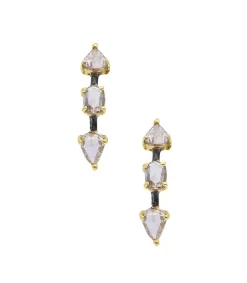 Hot Boucles D'Oreilles Kad Argent, Or Et Diamants Femme Boucles D'Oreilles