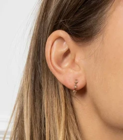 Hot Boucles D'Oreilles Kad Argent, Or Et Diamants Femme Boucles D'Oreilles