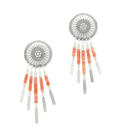 Discount Boucles D'Oreilles Navajo Concha Et Pendants Femme Boucles D'Oreilles