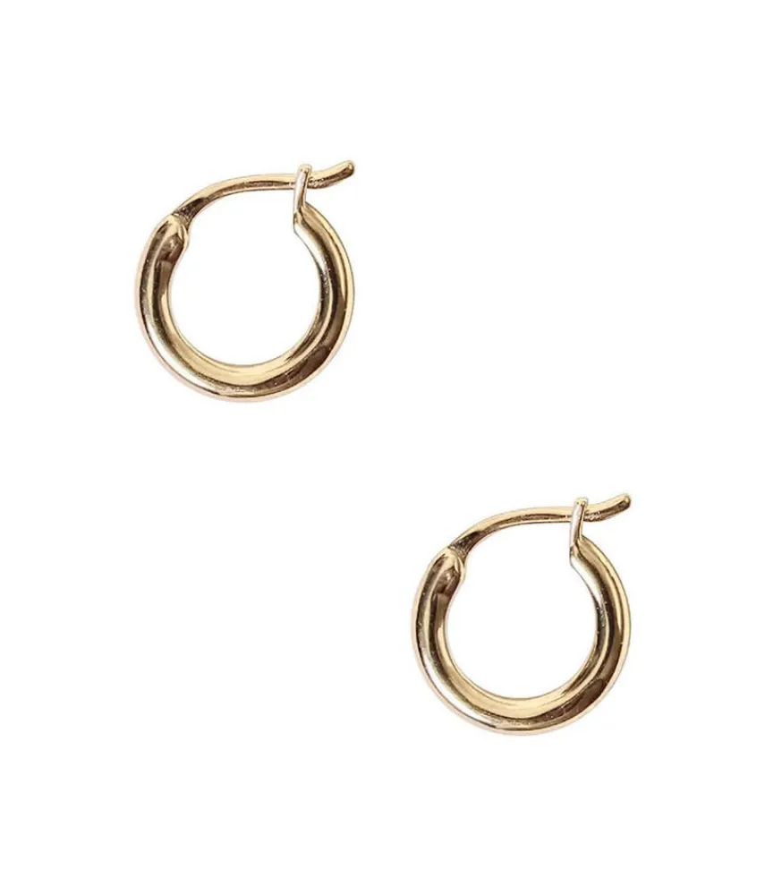 Hot Boucles D'Oreilles Olivia 12Mm Dore Femme Boucles D'Oreilles