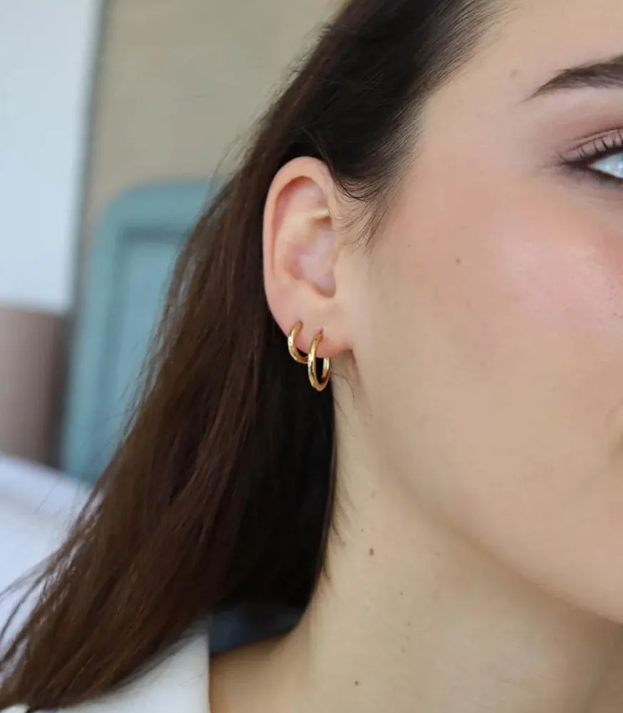 Discount Boucles D'Oreilles Olivia 16Mm Dore Femme Boucles D'Oreilles