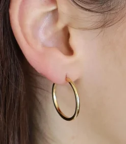 Best Boucles D'Oreilles Olivia 25Mm Dore Femme Boucles D'Oreilles