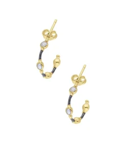 New Boucles D'Oreilles Sisi S Argent, Or Et Perles D'Eau Douce Femme Boucles D'Oreilles