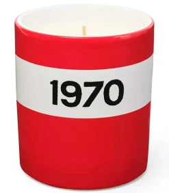 Outlet Bougie 1970 Ceramique Rouge Bougies Parfumées