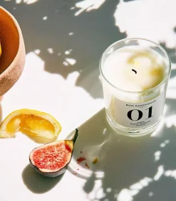 Outlet Bougie Parfumee 01 Basilic, Feuilles De Figuier Et Menthe Bougies Parfumées