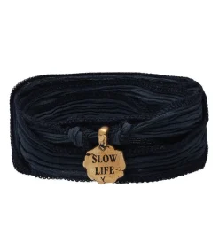 Bracelet A Nouer Slow Life Soie Et Bronze Femme Bracelets