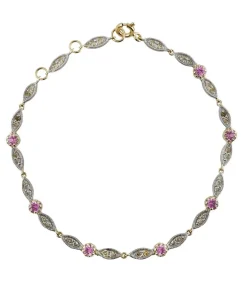 Hot Bracelet Ava Saphir Rose Femme Bracelets