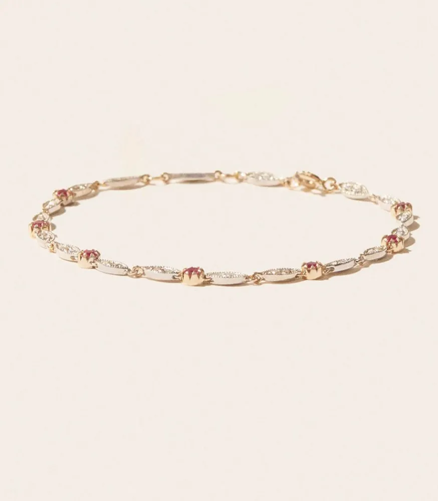 Hot Bracelet Ava Saphir Rose Femme Bracelets
